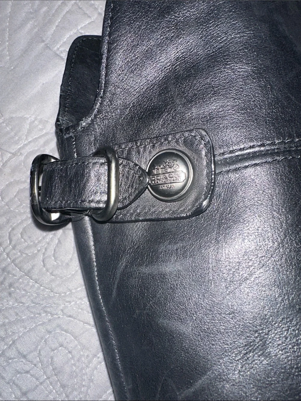 Coach sleek black